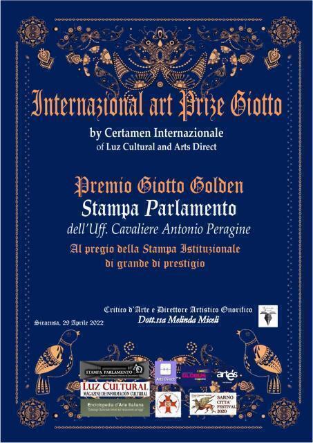 Il Premio Giotto assegnato al Corriere Nazionale e Stampa Parlamento