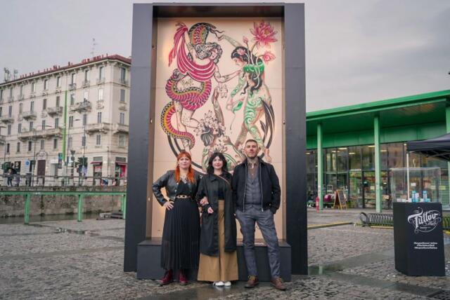 In mostra a Milano il tattoo-murales più grande al mondo