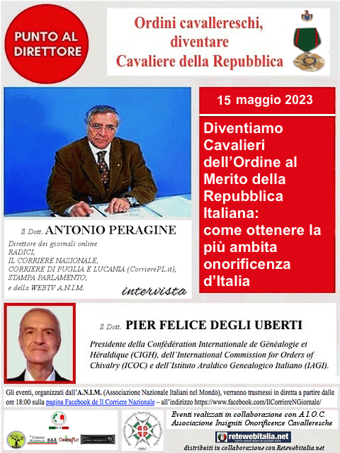 “PuntO al Direttore” – Diventiamo Cavalieri dell’Ordine al Merito della Repubblica Italiana: come ottenere la più ambita onorificenza d’Italia 