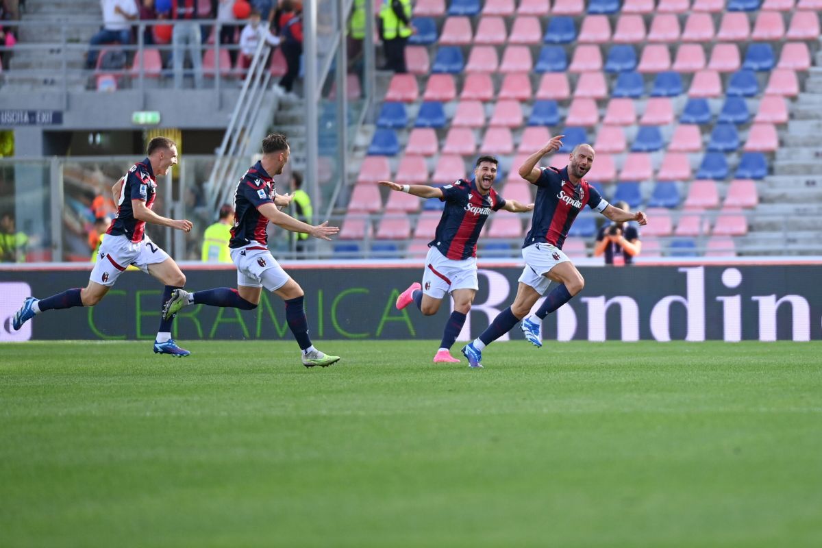 Bologna-Frosinone 2-1, Ferguson e De Silvestri gol