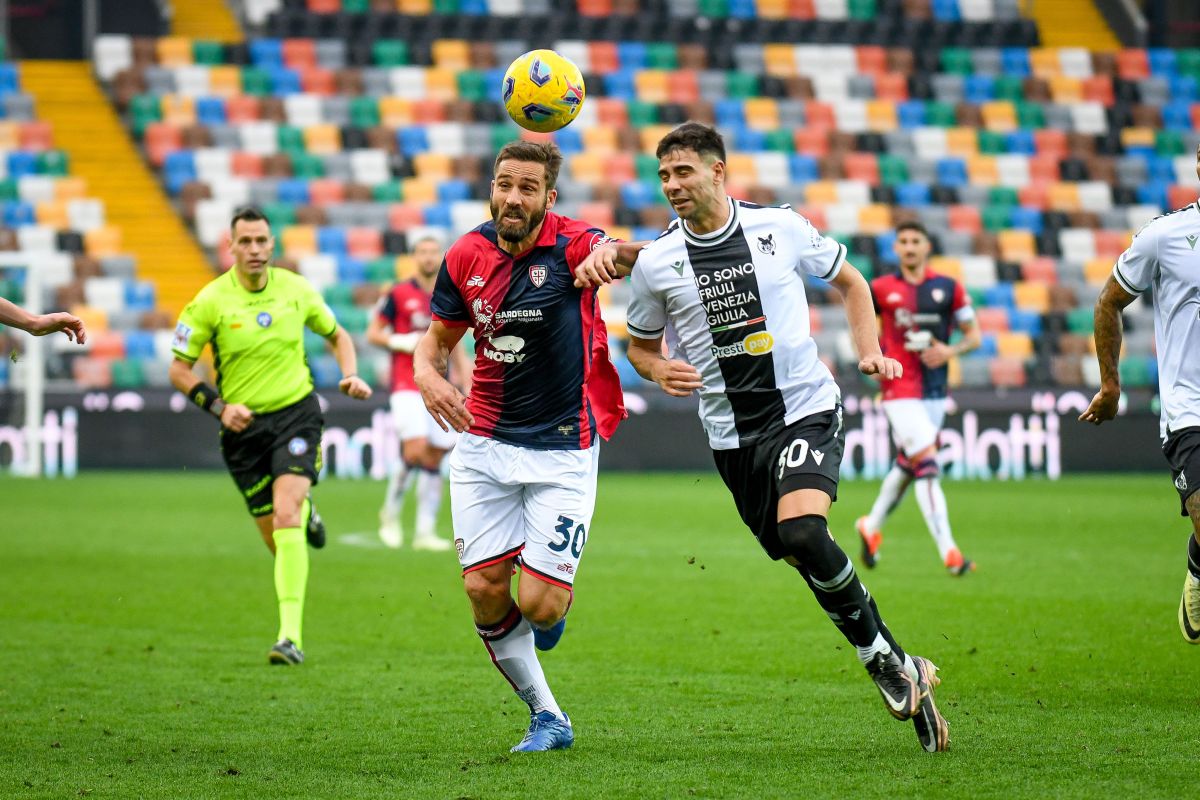 Udinese-Cagliari 1-1, Gaetano risponde a Zemura